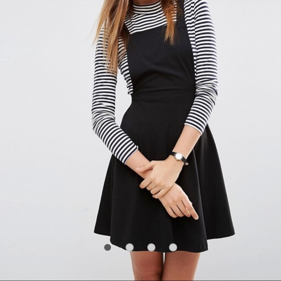 asos black jumper dress